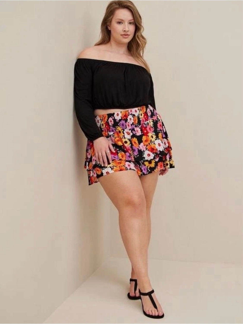 Torrid Bright Ruffle Skort - 2X